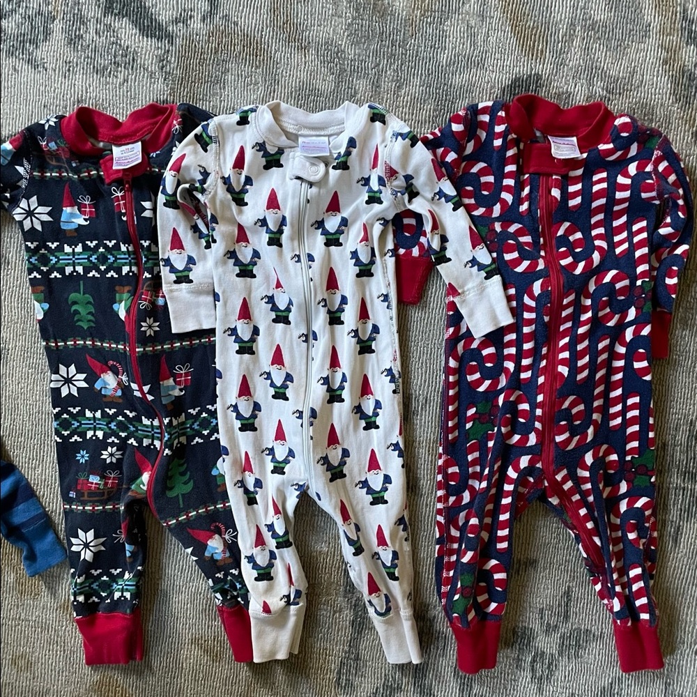 Lot of 3 Hanna Andersson Pajamas Size 70